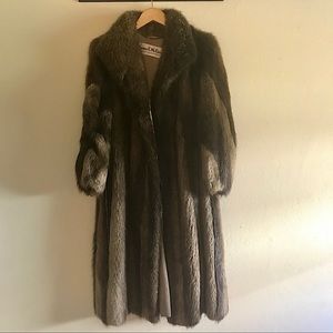 Damaged Vintage Long Fluffy Authentic Fur Coat